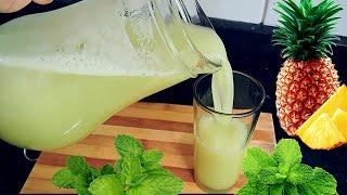 SUCO DE ABACAXI COM HORTELÃ