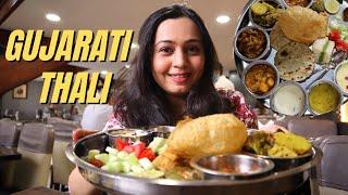 Unlimited GUJARATI THALI in a 25 year old restaurant in Mumbai | Mumbai Food Vlog