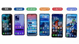 Samsung OneUI 7 vs. iOS 18 / Android 15 / HyperOS / ColorOS / OriginOS