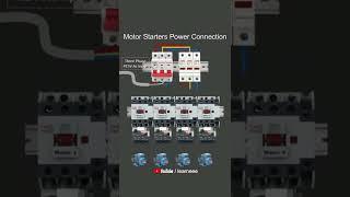 motor starter power connection kese kare