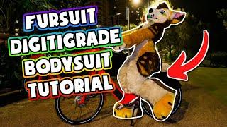 Fursuit Digitigrade Bodysuit Tutorial! (With zip on/off tail and feet!)