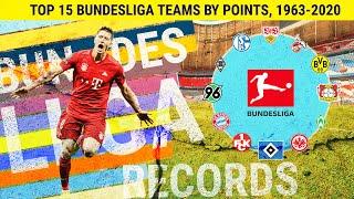 TOP 15 All-time Bundesliga table. Records of Bundesliga