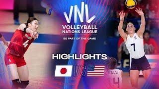  JPN vs.  USA - Highlights | Week 3 | Women's VNL 2024