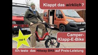 Ist dieses Klappfahrrad die beste Lösung für Camper?  Test Hitway BK6 - 799 €