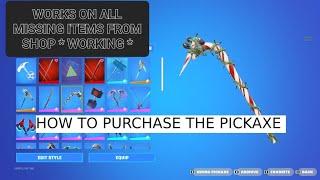 Fortnite HOW TO BUY MISSING ITEMS ( Candy cane, Coldsnap, and icebreaker) FROM THE ITEM SHOP