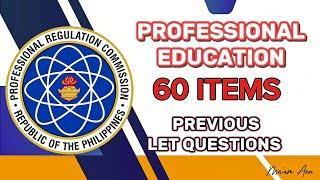 PROFESSIONAL EDUCATION | 60 Items Let Questions 2024 #let #profed