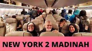 Umrah 2020 | Episode #2 | Saudi Airline Economy Class Review | New York 2 Madinah