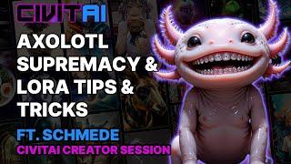 AXOLOTL SUPREMACY & LORA TIPS & TRICKS ft. SCHMEDE // Civitai Creator Session