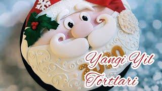 Yangi yil tortini bezatish. Украшение новогодние торты. Happy new year 