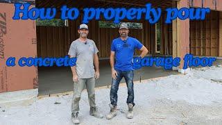 How to Pour a Concrete Garage Floor