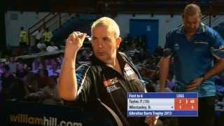 THIS IS BAD : Phil taylor Cheating - Gibraltar Darts Trophy