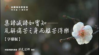 集諦滅諦如實知──瓦解痛苦之身而離苦得樂【字幕版】__ 淨光法師開示