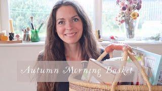 Beautiful Autumn Morning basket/ Minibeasts, Changing Seasons, Apples