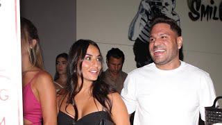 'Jersey Shore' alum Ronnie Ortiz-Magro chats with friends outside Craig's after enjoying dinner