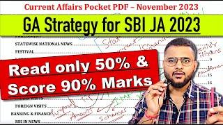 SBI Clerk 2023 GA Strategy | SBI JA General Awareness | SBI Clerk Mains Strategy | SBI Clerk GA