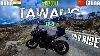 India To China Border Bumla Pass 15200 Feet Altitude | Solo Tawang Ride 2024 on Pulsar n160