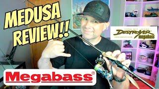 Megabass Orochi X10 MEDUSA REVIEW!! Is this THE Megabass FFS strolling rod??