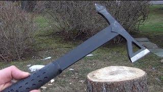 Estwing Black Eagle Tomahawk Review, Chopping