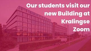 Student tour of the new Kralingse Zoom building