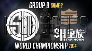 TSM vs Royal Club Worlds Highlights Game 2 | LoL S4 World Championship 2014 Team Solomid vs SHR