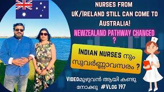 New Zealand pathway/Australia changed?nurses from UK/Ireland can come to Australia/English subtitle