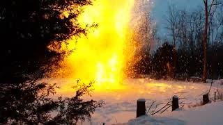 Thermite explosion over 100lbs!!! Massive!!!