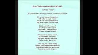 Henry Wadsworth Longfellow -- Poem: 'A Psalm of Life' read by Jasper Britton.