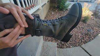 Review for DREAM PAIRS Women's Winter Lace up Mid Calf Combat Riding Military Boots