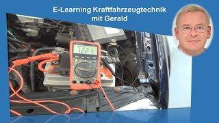 Batterietest Batterie Fahrzeugbatterie Starterbatterie Prüfanleitung Test mit dem Multimeter