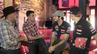 F1 Drivers Max Verstappen and Carlos Sainz Jr go Bull Riding in Texas - Off the Grid