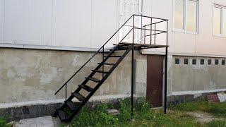 Металлическая Лестница на второй этаж Своими Руками