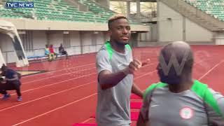 BREAKING: Victor Osimhen Arrives At Super Eagles' Camp In Uyo