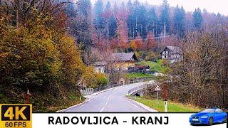 Driving in Slovenia 7: Misty Drive from Radovljica to Kranj - 4K Scenic Drive