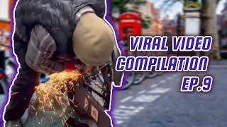 Viral video compilation Ep. 9 (Bike thief, perfect throw, wardrobe malfunction, road rage, police)