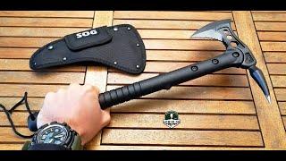 Combat Tomahawk M48 SOG Tactical Axe Survival clone Topor interventii Fast Hawk Review