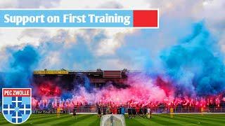 PEC Zwolle Fans Action on The First Training Team || PEC Zwolle (25.06.2022)