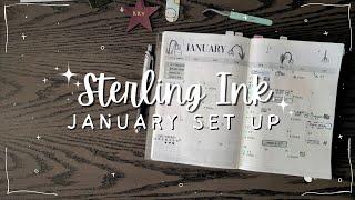 JANUARY 2025 Plan with me | Sterling Ink Monthly Setup