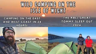 WILD CAMPING ON THE ISLE OF WIGHT | GREAT TOMMY SLEEP OUT 2024 | NEW TENT AND GEAR | RATION REVIEW