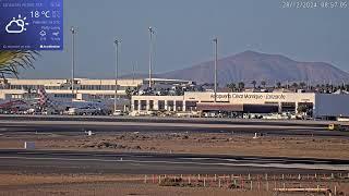 🟢 27.12.2024 LIVE LANZAROTE AIRPORT - CLOSEST WEBCAM - Nighttime   14