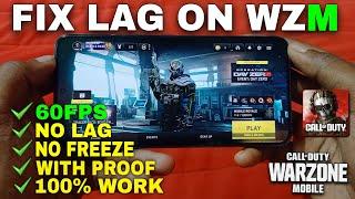 HOW TO FIX WARZONE MOBILE LAG PROBLEM ON SAMSUNG S21,S22,S23 | HOW TO GET STABLE 60FPS ON WZM