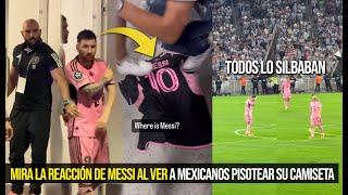 ESTO HIZO MESSI AL VER COMO PISABAN SU CAMISETA LOS MEXICANOS REACCIÓN! TODOS LO SILBABAN