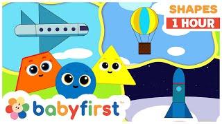 Shapes School | Educational videos for kids | Learning Shapes | Plane | Balloon & More | BabyFirstTV