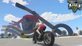 GTA V Online: CORRIDA COM ESTRUTURA DE MOTO INSANA!!