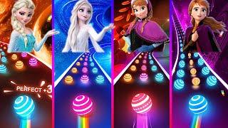 Frozen 2 Elsa VS Frozen 2 Anna - Dancing Road! Let It Go | Love Is An Open Door!