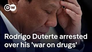 Former Philippine President Rodrigo Duterte arrested for crimes against humanity | DW News