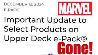 Gone after 2024! | Upper Deck ePack News Marvel Trading Cards