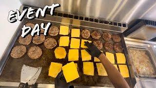 POV: FOOD TRUCK BURGERS  | Making Cheese Burger in the event 