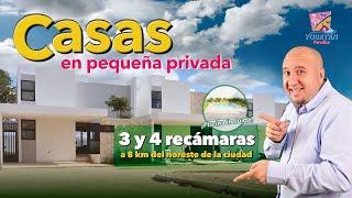  CASAS EN PEQUEÑA PRIVADA AL NORESTE DE LA CIUDAD DE MÉRIDA, de 3 y 4 recámaras.