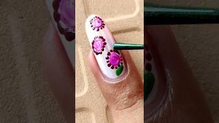 Cute Flora Nail Art  #youtubeshorts #nailartdesigns #nailart