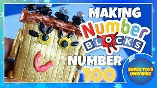 Making Numberblocks Number 100 with clay